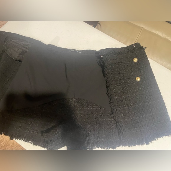 Zara Tweed Black Skort - Picture 4 of 6